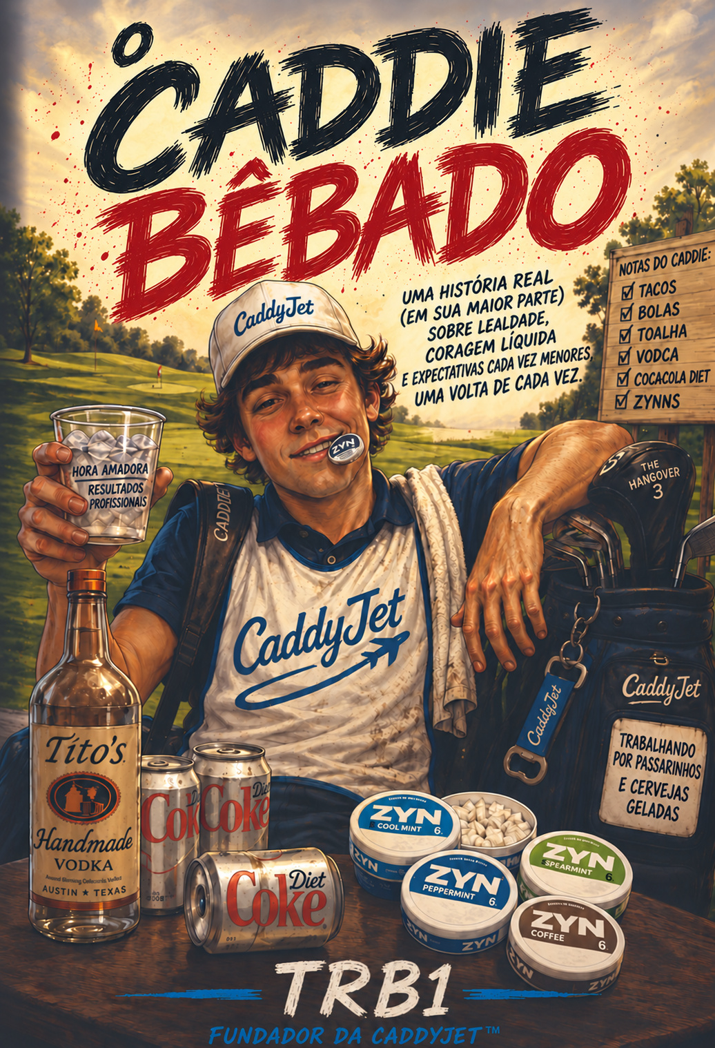 O Caddie Bêbado Portuguese cover